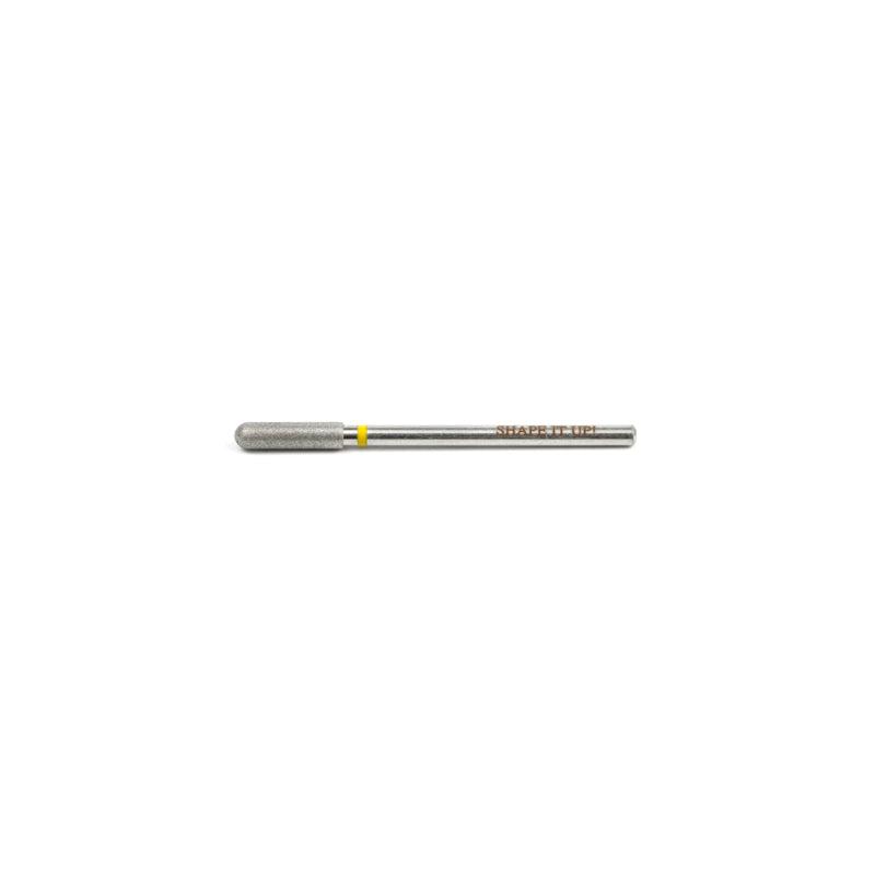 Shape It Up Diamantfrässtift Langer Zylinder Abgerundet 3.0 mm Gelb (Maniküre Pediküre)