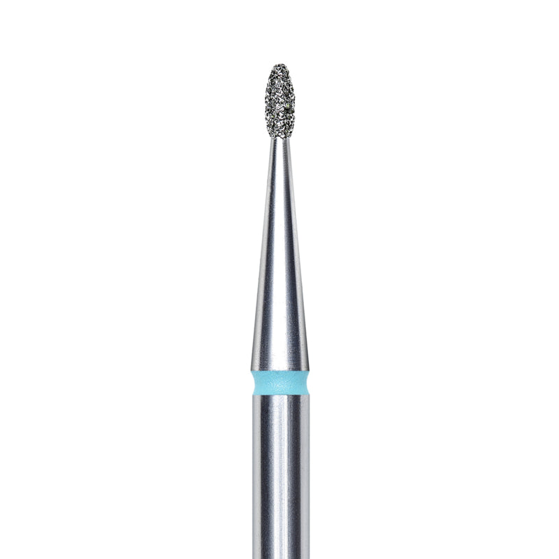 Staleks Diamantfräser abgerundeter Tropfen Blau 1,2mm (Maniküre Pediküre) (FA50B012/3K)