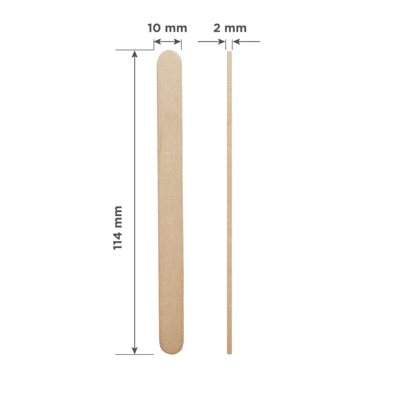 Staleks Pro Expert Holz-Wachs-Applikator-Stick Breit 150x17cm 100 Stück (DSW-10)
