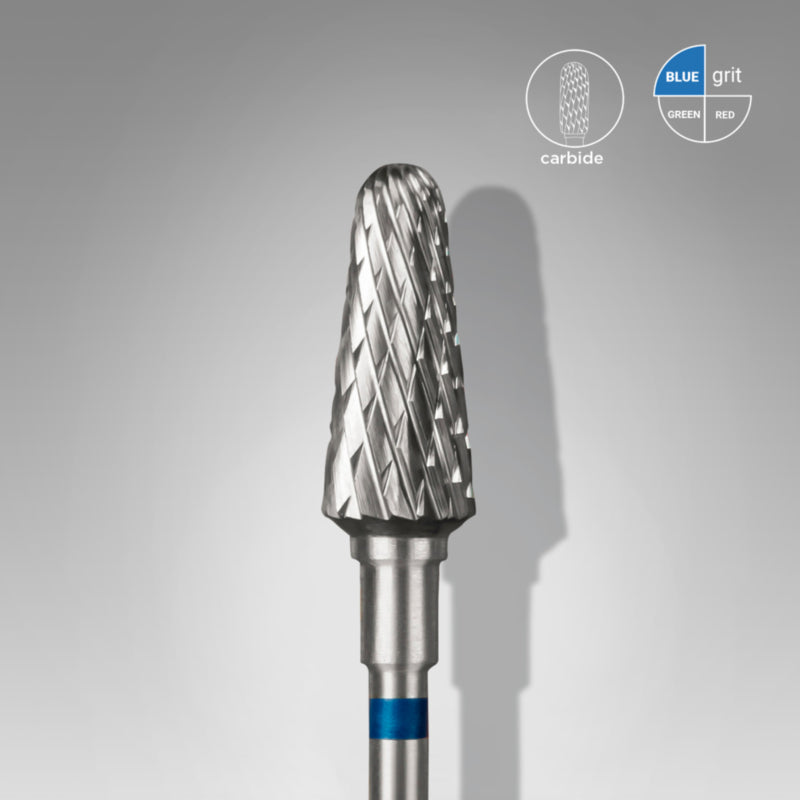 Staleks Hartmetall-Nagelfräser Kegelstumpf Blau 6,0 mm (FT70B060/14)