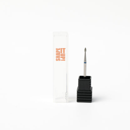 Shape It Up Diamond Fräser Bit Scharfe Mini Flame 1.3mm Blau (Maniküre Pediküre)