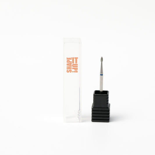 Shape It Up Diamond Fräser Bit Scharfe Mini Flame 1.3mm Blau (Maniküre Pediküre)
