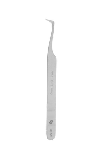 Staleks Pro Wimpernpinzette Expert 41 Typ 6 Gebogen für Volumenwimpernverlängerung (TE-41/6)