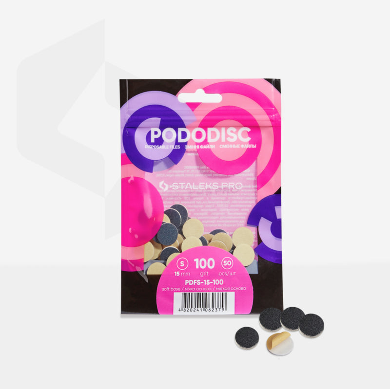 Staleks Soft Base Nachfüllpads für Pododisc S Schwarz (50 Stk.) (PDFS-15-Serie)