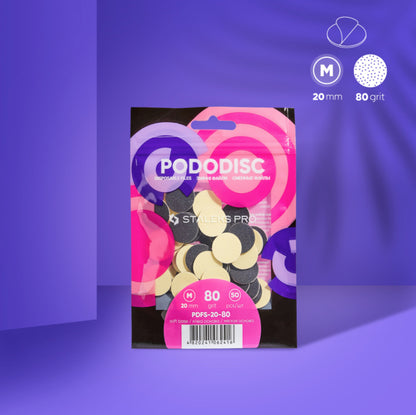 Staleks Soft Base Nachfüllpads für Pododisc M Schwarz (50 Stk.) (PDFS-20-Serie)