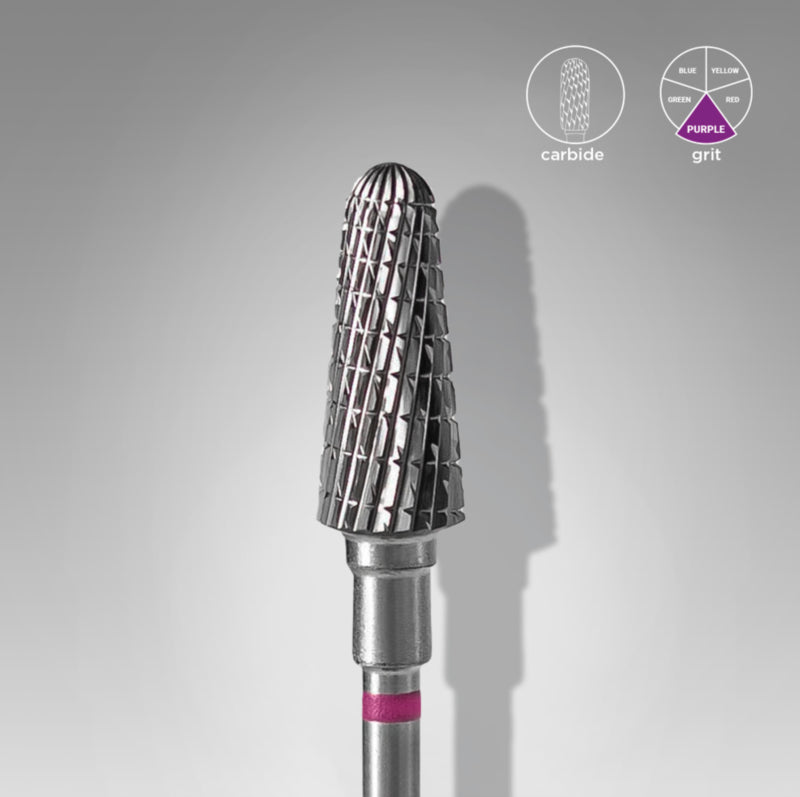 Staleks Karbid Nagelfräser Kegelstumpf Violett 6.0mm (FT70V060/14)