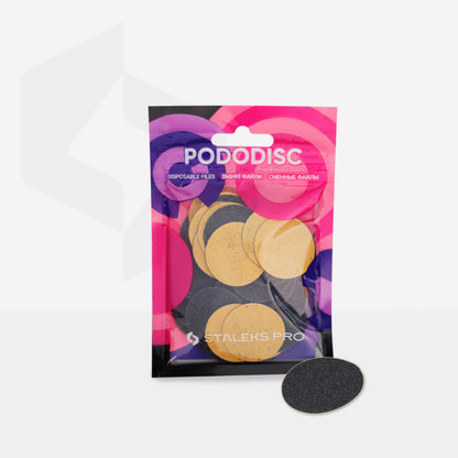 Staleks Nachfüllpads für Pododisc L Schwarz (50 Stk.) (PDF-25-Serie)