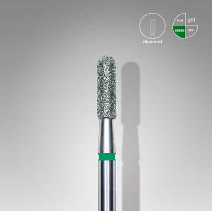 Staleks Diamantfräser abgerundeter Zylinder Grün 2,3 mm (Maniküre Pediküre) (FA30G023/8K)