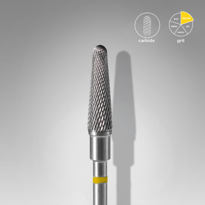 Staleks Hartmetall Nagelfräser Kegelstumpf Gelb 4.0mm (FT70Y040/13)