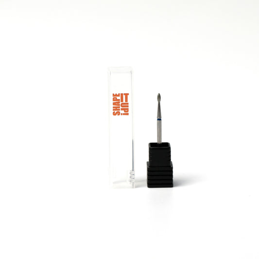 Shape It Up Diamantfräser Bit Scharfe Mini Flame 1.8mm Blau (Maniküre Pediküre)