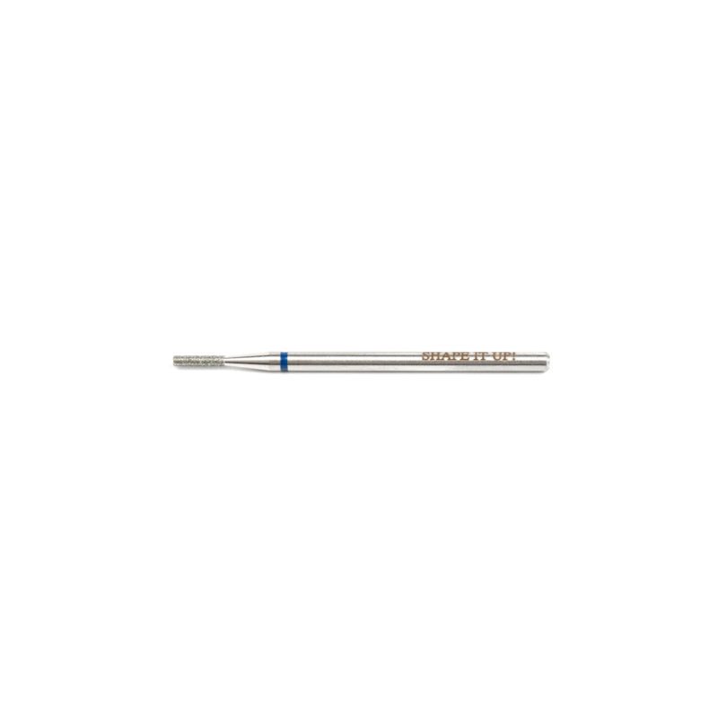 Shape It Up Diamond Fräser Bit Zylinder Flachkopf Medium 2,0 mm Blau (Maniküre Pediküre)