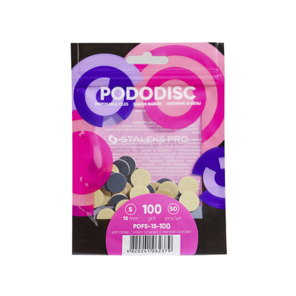 Staleks Soft Base Nachfüllpads für Pododisc S Schwarz (50 Stk.) (PDFS-15-Serie)