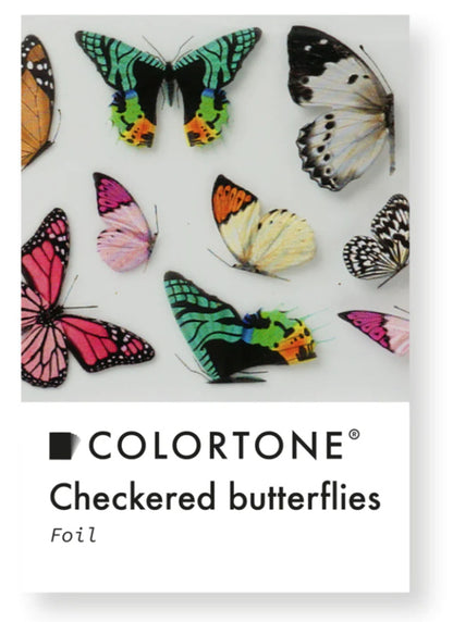 Colortone Clear karierte Schmetterlinge Folie