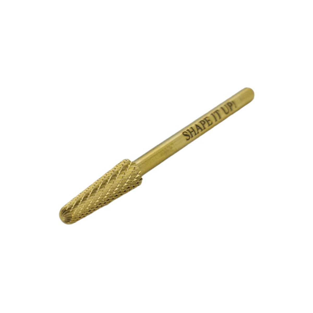 Shape It Up Karbidfräser Schmaler abgerundeter Kegel Medium Gold Series (Maniküre Pediküre)