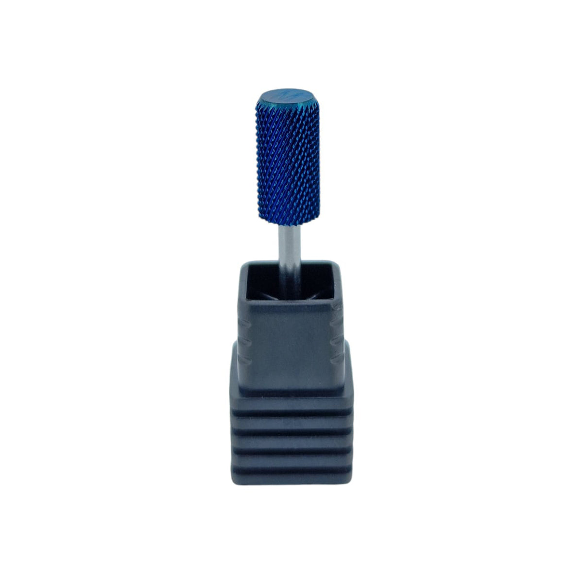 Shape It Up Hartmetall Sicherheitsfräser Bit Großer Zylinder Glatte Flache Oberseite Medium Blau (Maniküre Pediküre)