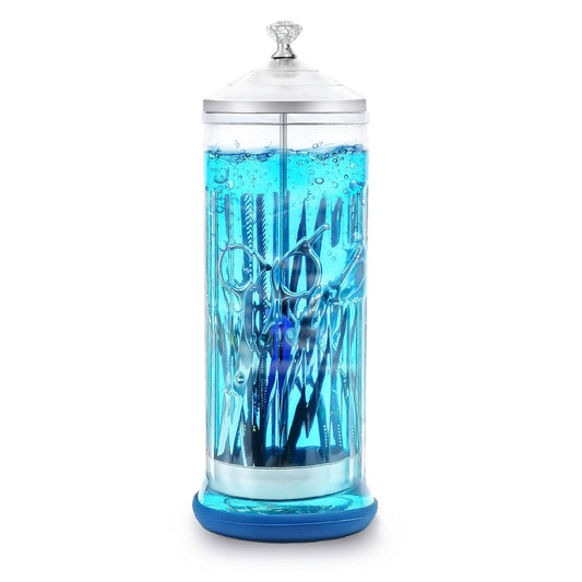 Shape It Up Glas-Desinfektionsflasche 1L mit Tauchrohr