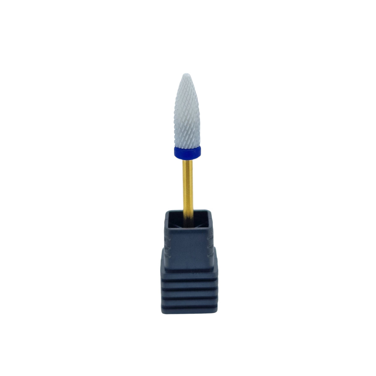 Shape It Up Keramikfräser langer Flammenkopf Medium Blau Gold Serie (Maniküre Pediküre)