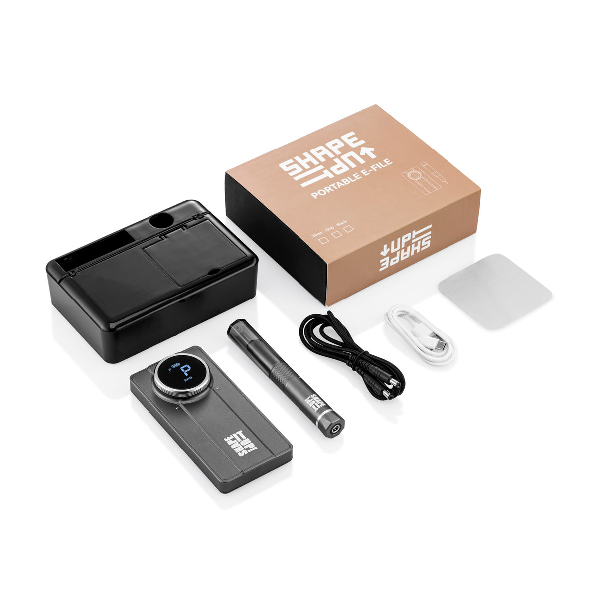 Shape It Up Portable E-File Grau
