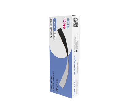 Staleks Pro Expert 22 PapmAm Gerade Feile 50 Stück (DFCEMix-22-100/180)