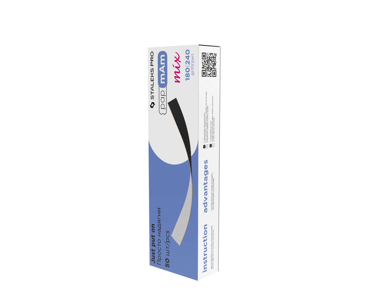 Staleks Pro Expert 22 PapmAm Gerader Feilenkern 50 Stück (DFCEMix-22-180/240)