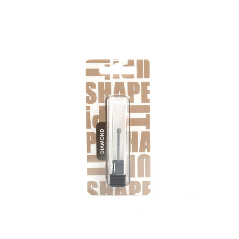 Shape It Up Diamond Frees Bit Kurzer Breiter Zylinder Flat Top 3.5 mm Blau (Maniküre Pediküre)