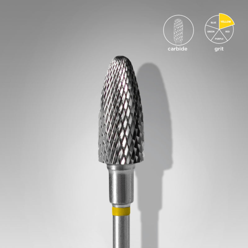 Staleks Hartmetall Nagelfräser Corn Yellow 6.0mm (FT90Y060/14)