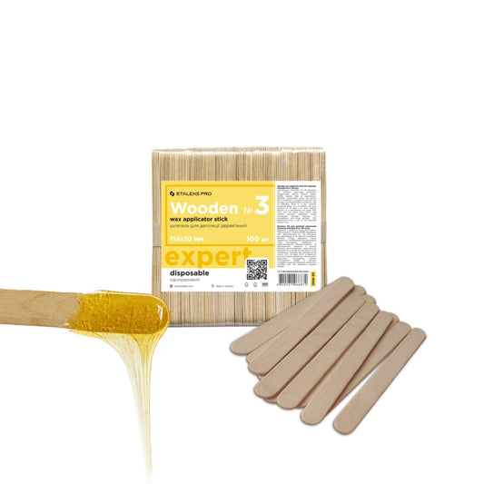 Staleks Pro Expert Holz-Wachs-Applikator-Stick Breit 150x17cm 100 Stück (DSW-10)