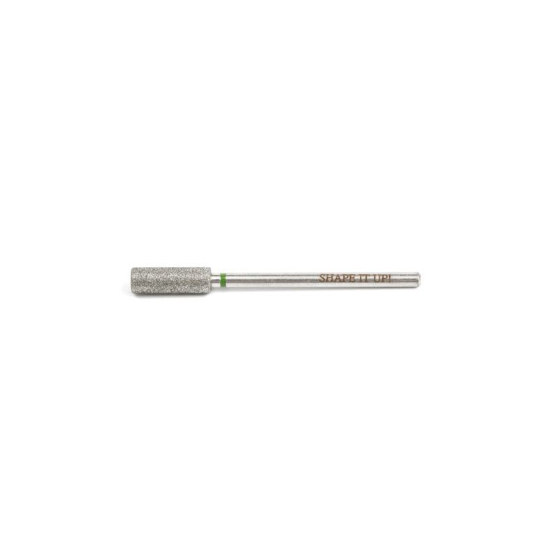 Shape It Up Diamantfräser Lang Breiter Zylinder Flat Top 4.0 mm Grün (Maniküre Pediküre)