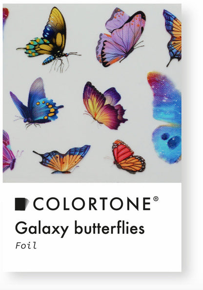 Colortone Clear Galaxy Schmetterlinge Folie
