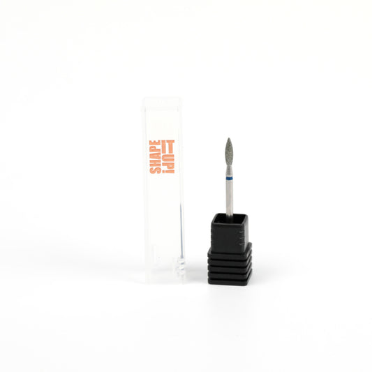 Shape It Up Diamantfräser langer spitzer Flamme 2,5mm Blau (Maniküre Pediküre)