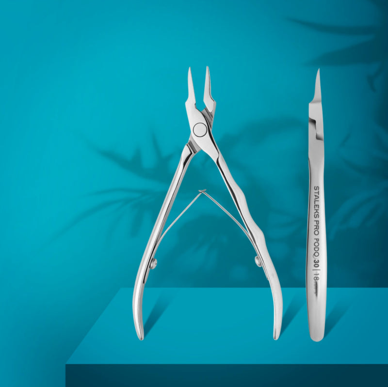 Staleks Professionelle Pediküre Zange Eingewachsene Nägel Podo 30 18 mm (NP-30-18)