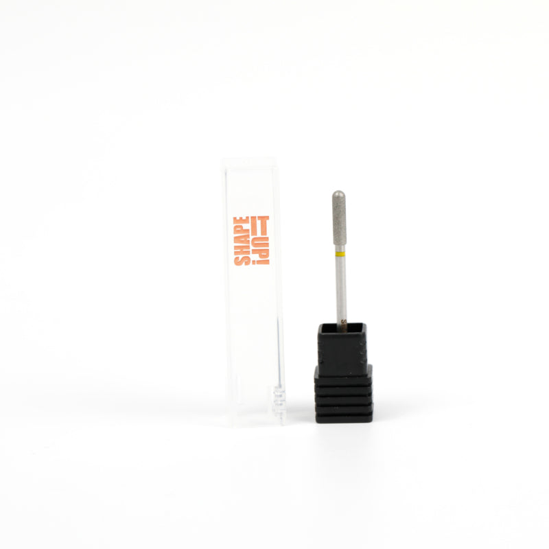 Shape It Up Diamantfrässtift Langer Zylinder Abgerundet 3.0 mm Gelb (Maniküre Pediküre)