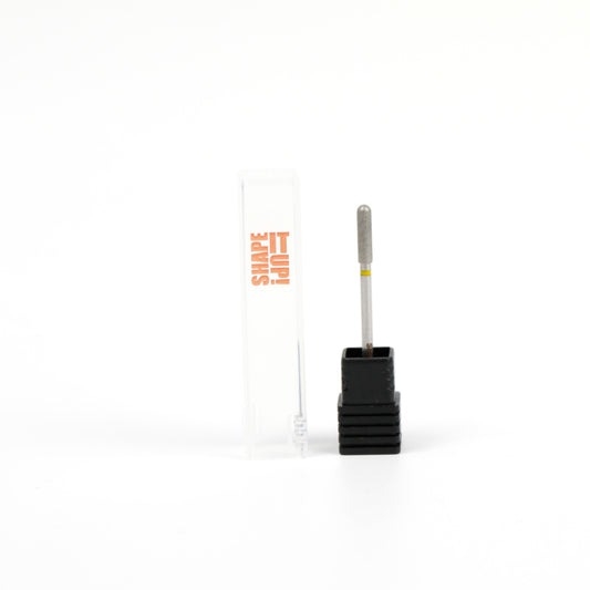 Shape It Up Diamantfrässtift Langer Zylinder Abgerundet 3.0 mm Gelb (Maniküre Pediküre)