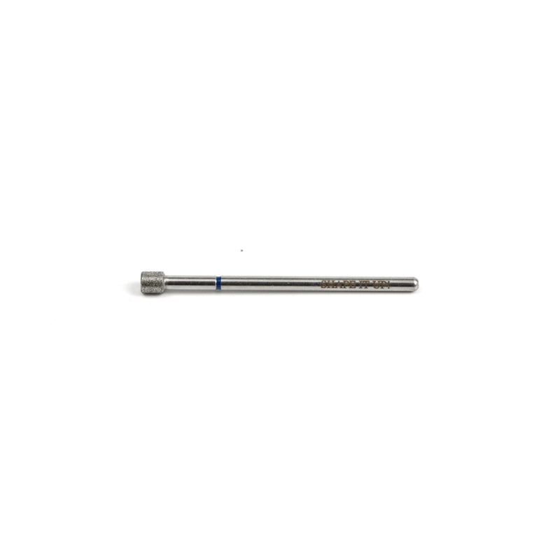 Shape It Up Diamond Frees Bit Kurzer Breiter Zylinder Flat Top 3.5 mm Blau (Maniküre Pediküre)