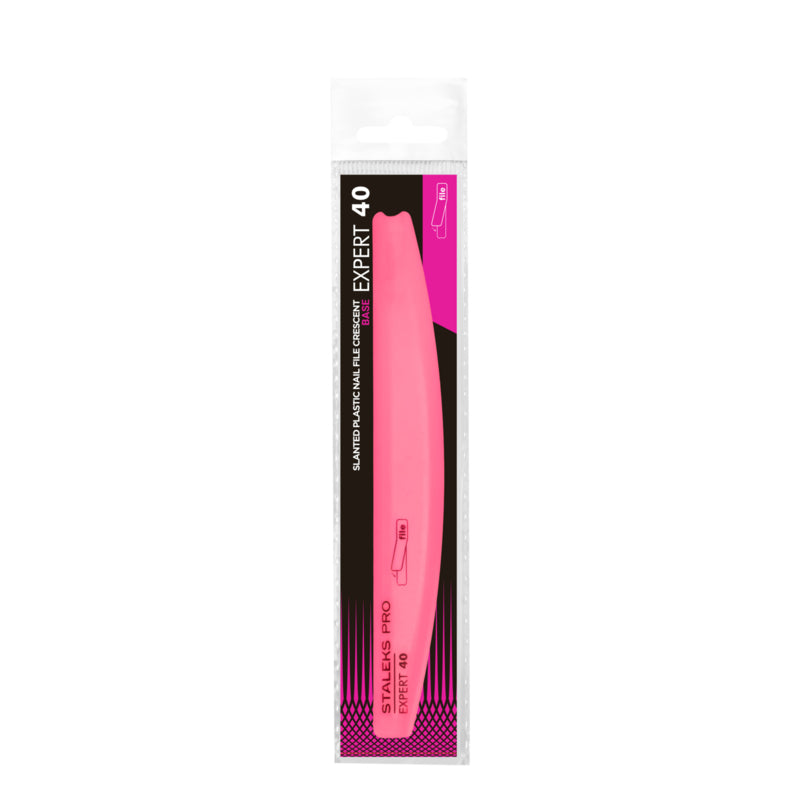Staleks schräge Kunststoffbasis Halbmond Nagelfeile Expert 40 (SPBE-40)
