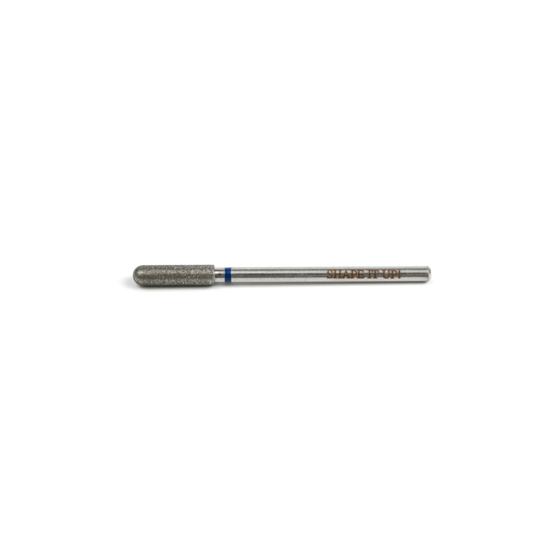 Shape It Up Diamantfräser Langer Zylinder Abgerundet 3,0 mm Blau (Maniküre Pediküre)