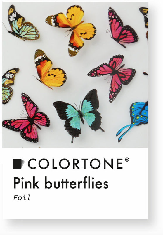 Colortone Klare rosa Schmetterlingsfolie