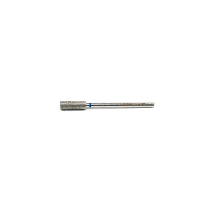 Shape It Up Diamantfräser langer breiter Zylinder Flat Top 4,0 mm Blau (Maniküre Pediküre)