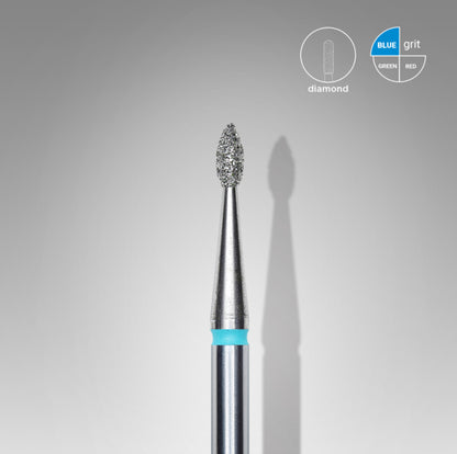 Staleks Diamantfräser Tropfen Blau 1.6mm (Maniküre Pediküre) (FA40B016/4K)
