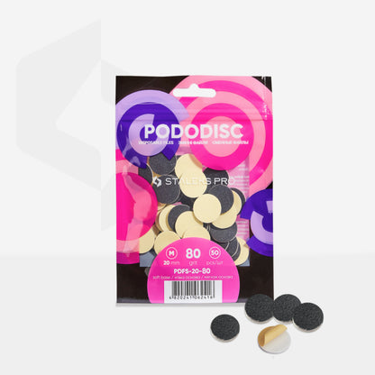 Staleks Soft Base Nachfüllpads für Pododisc M Schwarz (50 Stk.) (PDFS-20-Serie)