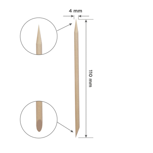Staleks Pro Hufstäbchen aus Holz 110 mm 100 Stück (DOS-30-100)